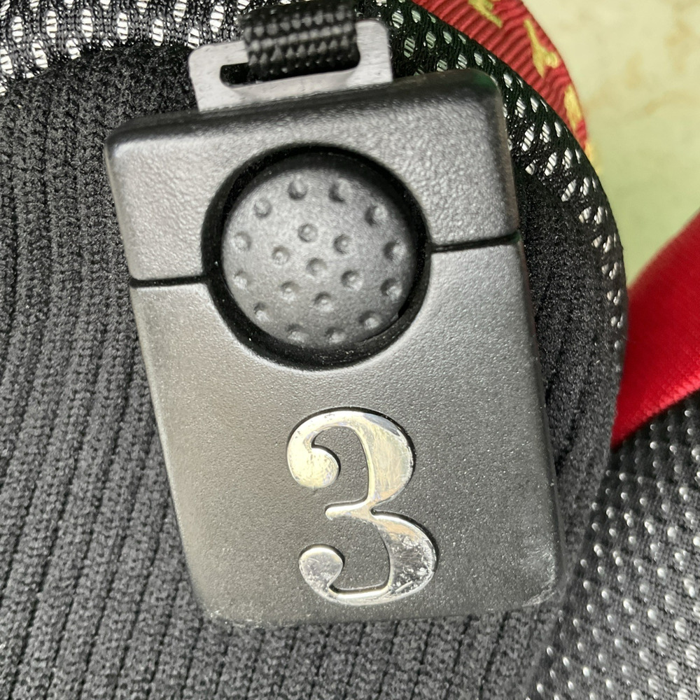 Snake Eyes Power Link 1 Driver & 3 wood Golf Head Covers Black Red Gold FLAWS - Picture 7 of 11